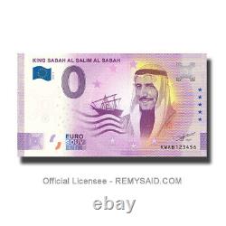 0 Euro Souvenir Banknote Set of2 King Sabah Al Salim Al Sabah Kuwait KWAB 2022-1