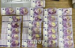 0 Euro Souvenir Banknotes 124pcs set 26 designs Reseller Pack #2 Uncirculated