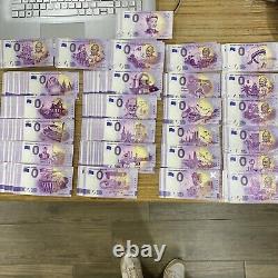 0 Euro Souvenir Banknotes 124pcs set 26 designs Reseller Pack #2 Uncirculated