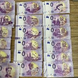 0 Euro Souvenir Banknotes 124pcs set 26 designs Reseller Pack #2 Uncirculated