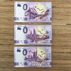 0 Euro Souvenir Banknotes Kuwait Oman Bahrain Set of 3 Souvenirscheine 2020-1