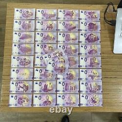 0 Euro Souvenir Banknotes Reseller Pack Set of 35 x 5 of each Malta 2019- 2023