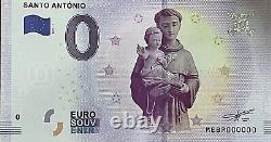 0 Euro Souvenir Santo António Portugal Serial Number MEBP 000000