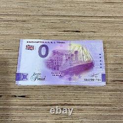 0 Zero Euro Pound Banknote Bundle x100 Titanic 110th Anniversary GBAF 2021-1