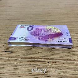 0 Zero Euro Pound Banknote Bundle x100 Titanic 110th Anniversary GBAF 2021-1