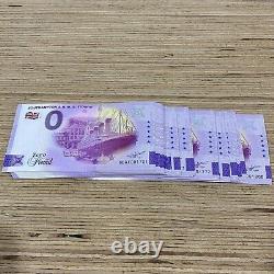 0 Zero Euro Pound Banknote Bundle x100 Titanic 110th Anniversary GBAF 2021-1