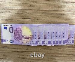 0 Zero Euro Souvenir Banknote Bundle x100 King Abdulaziz Saudi Arabia 2022 Rare