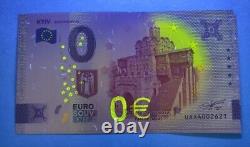 10 Souvenir Banknotes 0 Euro, Ukraine Kyiv Golden Gate