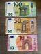 100 + 50+ 10 Euro Banknotes. 3 Bills 100 50 10 Euros Currency Circulated. Eu