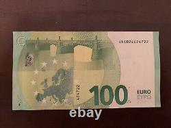 100 Euros 2019 Series Banknote. 100 Euro Circulated Good Condition. Banknotes h