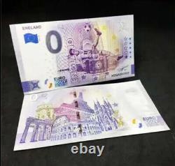 100 PCS? 2022 Qatar World Cup 0 Euro Souvenir Banknotes with UV