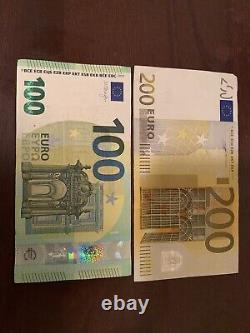 100 euro 2019 Series + 200 Euro 2002 Series. 300 Euros Total. 2 Cir. Banknote H