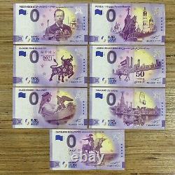 1951 0 Euro Souvenir Banknotes Lot of 14 with Birthdate 1951 Special Number