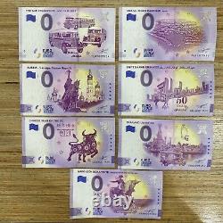 1954 0 Euro Souvenir Banknotes Lot of 15 with Birthdate 1954 Special Number