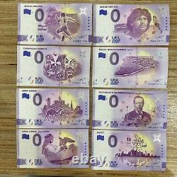 1954 0 Euro Souvenir Banknotes Lot of 15 with Birthdate 1954 Special Number