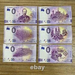 1956 0 Euro Souvenir Banknotes Lot of 17 with Birthdate 1956 Special Number