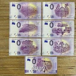 1962 0 Euro Souvenir Banknotes Lot of 17 with Birthdate 1962 Special Number