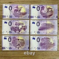 1963 0 Euro Souvenir Banknotes Lot of 19 with Birthdate 1963 Special Number