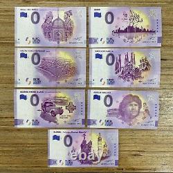 1963 0 Euro Souvenir Banknotes Lot of 19 with Birthdate 1963 Special Number