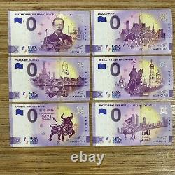 1964 0 Euro Souvenir Banknotes Lot of 17 with Birthdate 1964 Special Number