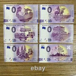 1964 0 Euro Souvenir Banknotes Lot of 17 with Birthdate 1964 Special Number