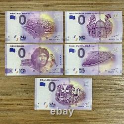1964 0 Euro Souvenir Banknotes Lot of 17 with Birthdate 1964 Special Number