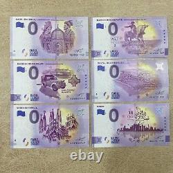 1969 0 Euro Souvenir Banknotes Lot of 18 with Birthdate 1969 Special Number