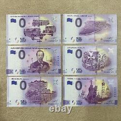 1969 0 Euro Souvenir Banknotes Lot of 18 with Birthdate 1969 Special Number