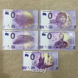 1972 0 Euro Souvenir Banknotes Lot of 17 with Birthdate 1972 Special Number
