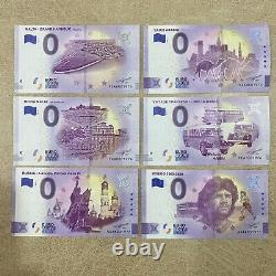1976 0 Euro Souvenir Banknotes Lot of 18 with Birthdate 1976 Special Number