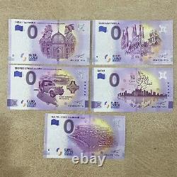 1976 0 Euro Souvenir Banknotes Lot of 18 with Birthdate 1976 Special Number