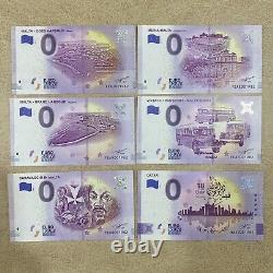 1982 0 Euro Souvenir Banknotes Lot of 17 with Birthdate 1982 Special Number