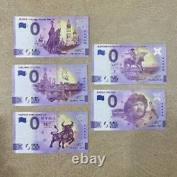 1982 0 Euro Souvenir Banknotes Lot of 17 with Birthdate 1982 Special Number