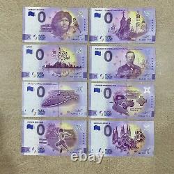 1987 0 Euro Souvenir Banknotes Lot of 14 with Birthdate 1987 Special Number