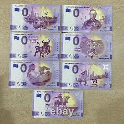 1993 0 Euro Souvenir Banknotes Lot of 15 with Birthdate 1993 Special Number