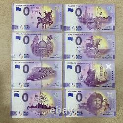 1995 0 Euro Souvenir Banknotes Lot of 17 with Birthdate 1995 Special Number
