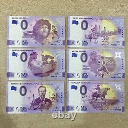 1998 0 Euro Souvenir Banknotes Lot of 13 with Birthdate 1998 Special Number