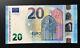 20 Euro Banknote 2015 Unc P-22u Prefix Ua-uf France Sign Draghi Full Series 6