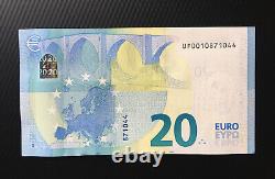 20 euro banknote 2015 UNC P-22U Prefix UA-UF FRANCE SIGN DRAGHI FULL SERIES 6