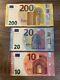 200+20+10 Euro Eur Banknotes. Good Circulated Condition. 200+20+10 Currency