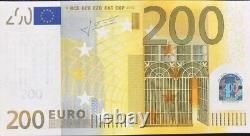 200 European Union Banknote 2002 Series Uncirculated. 200 Euro Bill Note EUR
