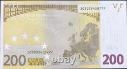 200 European Union Banknote 2002 Series Uncirculated. 200 Euro Bill Note EUR