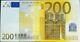 200 Euro Unc Banknote. Single 200 Euro Uncirculated Bill. European Union 2002s