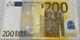 2002 200 Euro Circulated Banknote. 200 Euro Currency Eur Central Bank Bill Note