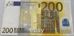 2002 200 Euro Circulated Banknote. 200 Euro Currency EUR Central Bank Bill Note