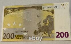 2002 200 Euro Circulated Banknote. 200 Euro Currency EUR Central Bank Bill Note
