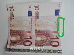 2002 European 10 Euro Pair 2pc Uncut Banknote