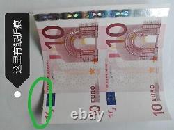 2002 European 10 Euro Pair 2pc Uncut Banknote