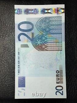 2002 European Union 20 Euro Uncirculated Banknote rare EU Euro Currency EUR Bill