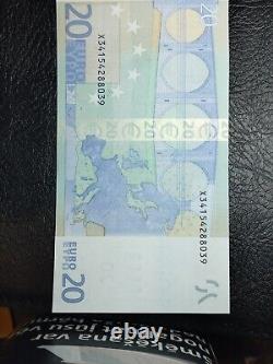 2002 European Union 20 Euro Uncirculated Banknote rare EU Euro Currency EUR Bill